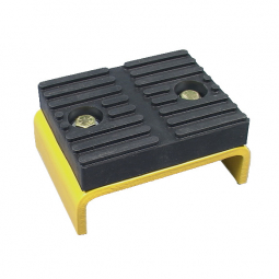Drop-On Protective Rectangle Rubber Pad Adapter for Flip-Up